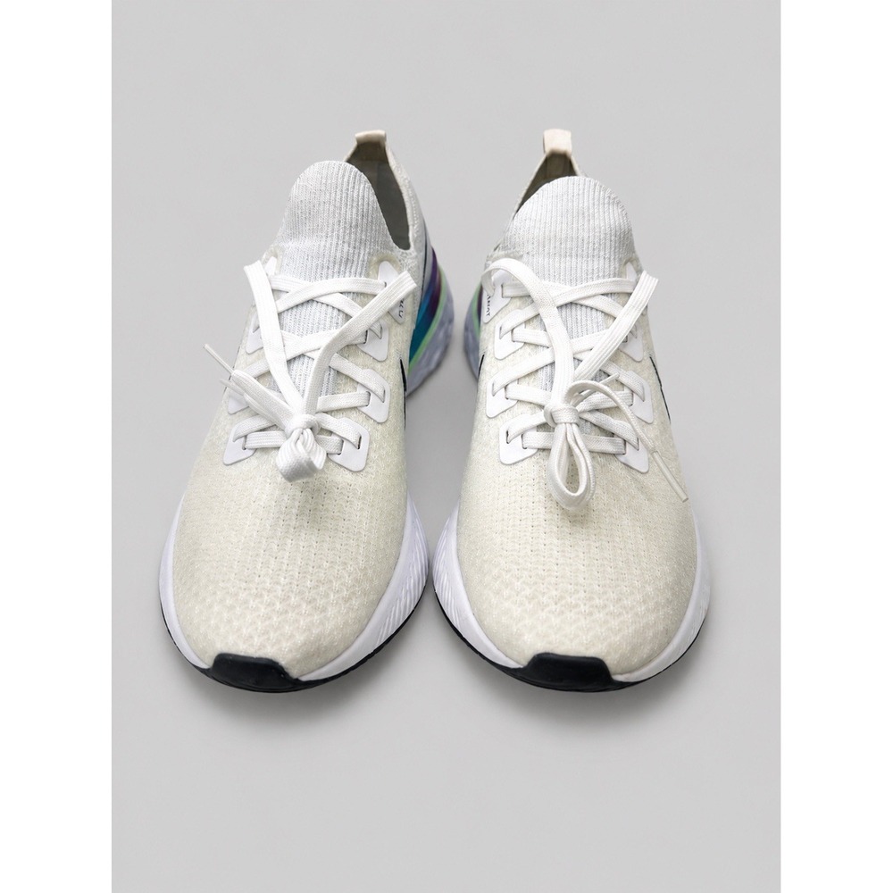 Nike React Infinity Run Flyknit Men's Size 11 White Vapor Green CD4371-102 O-Box